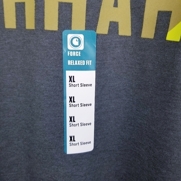 Carhartt Force Relaxed Fit Midweight Short-Sleeve Block Logo Graphic T-Shirt NWT - Picture 9 of 12